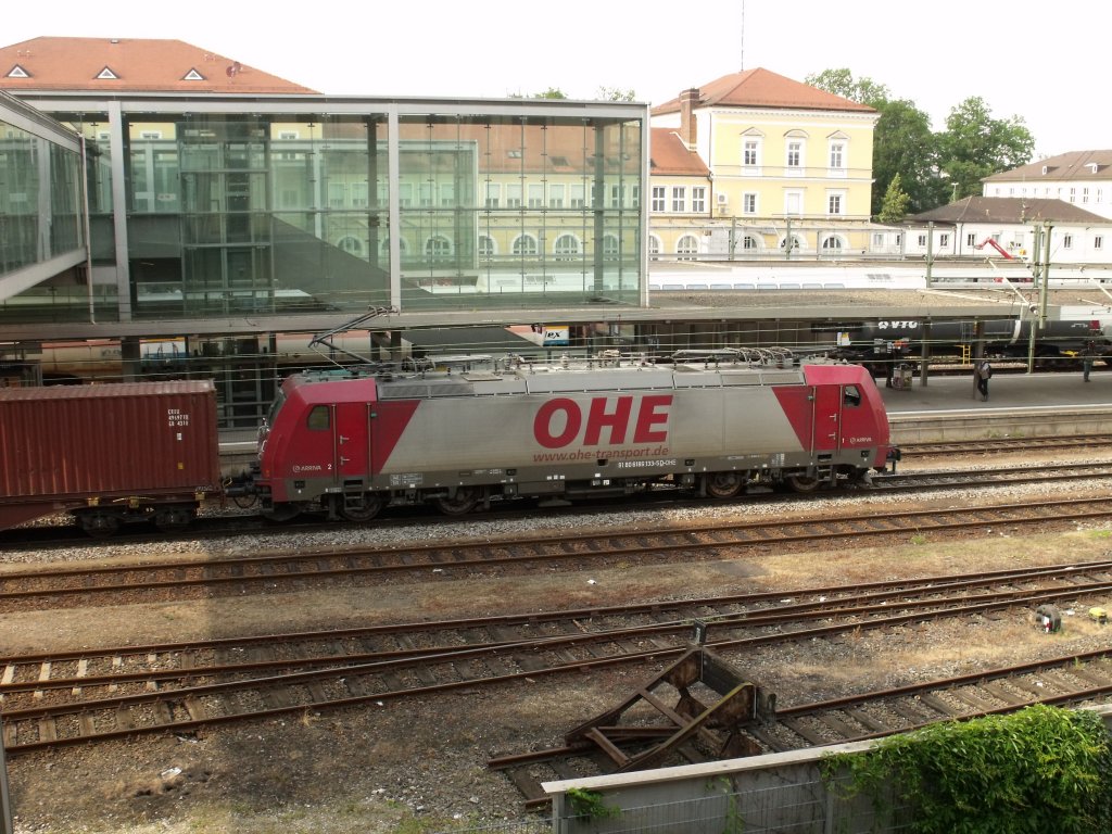 189 133 -5 wartete am 25.06.2010 in Regensburg HBF auf die Weiterfahrt. 