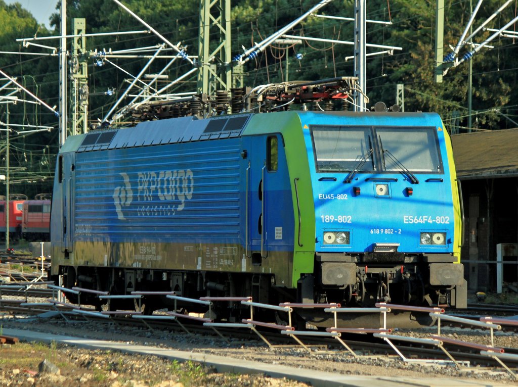 189 802 von PKP Cargo steht am 08.07.2013 abgestellt in Aachen West.