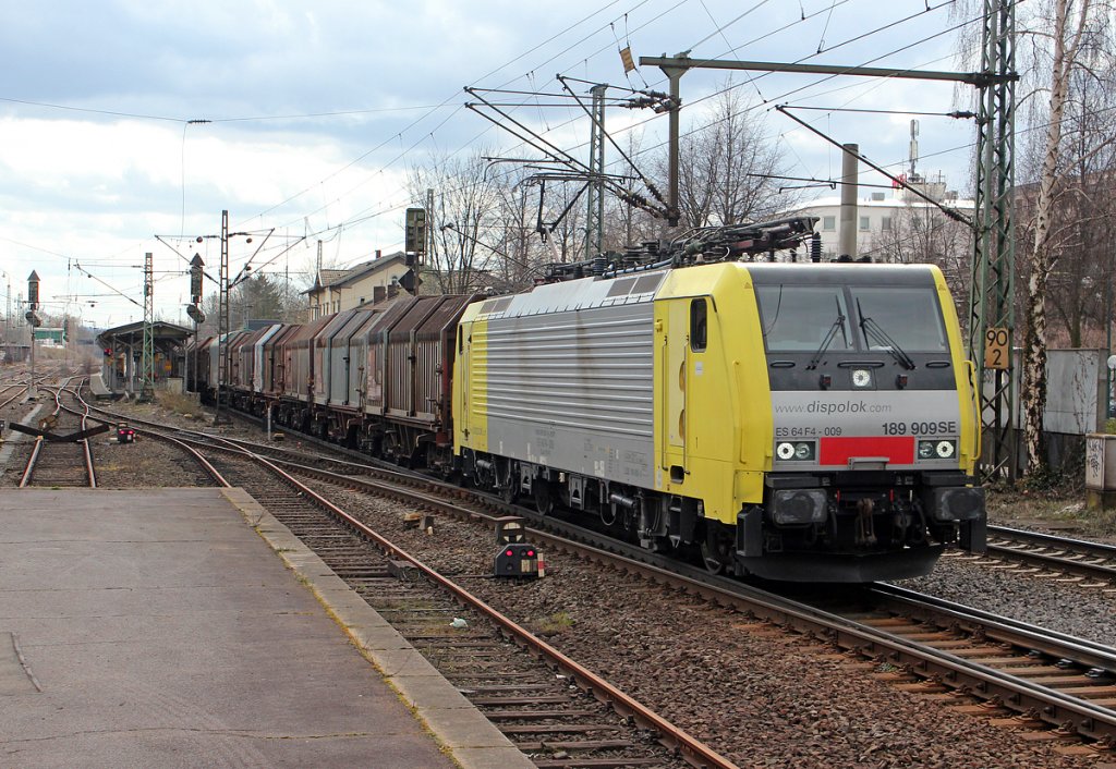 189 909 / ES 64 F4-009 in Bonn Beuel am 11.04.2013