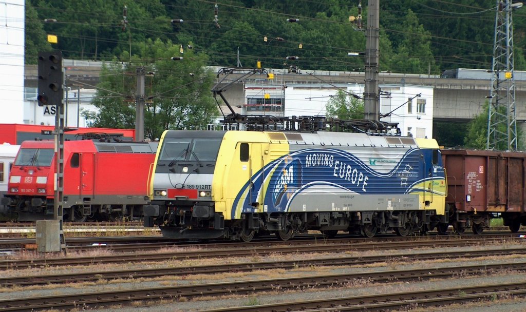 189 912 bei der Einfahrt in Bhf. Kufstein am 06.06.2012