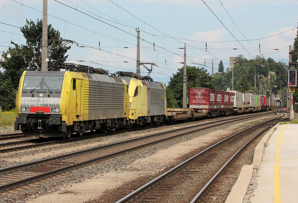 189 924 und 182 511 in Brixlegg am 31.07.2011
