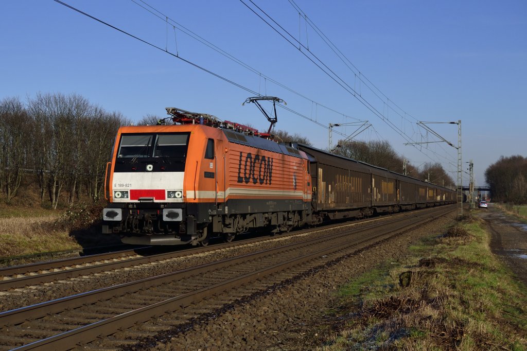189 924 (Locon 502) bei Menden am 12.01.13!