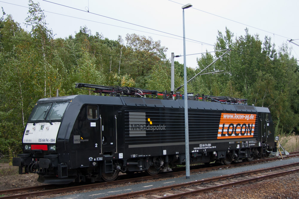 189 984 ist im Bahnhof Pirna abgestellt. 04.10.2012