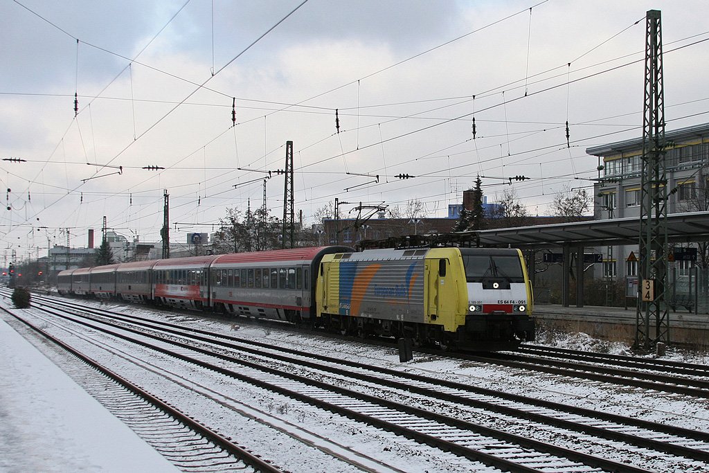 189 991 mit EC 89 am 13.12.2009 am Heimeranplatz.