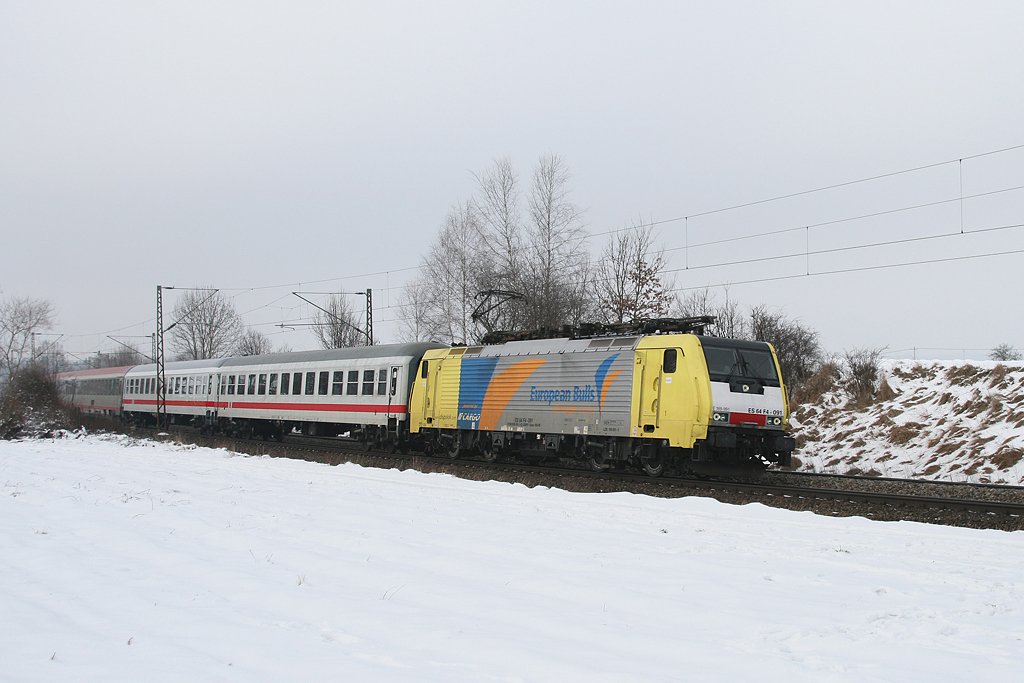 189 991 mit EC 89 am 16.01.2010 in Osterm�nchen.