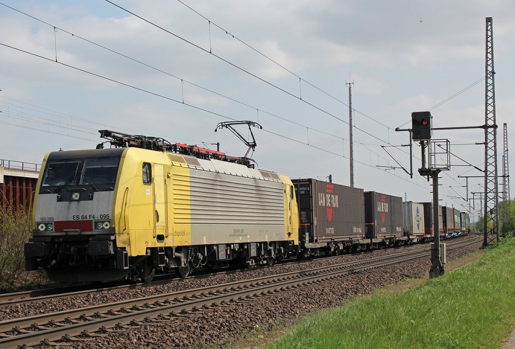 189 995 / ES 64 F4-095 in Porz Wahn am 01.05.2013