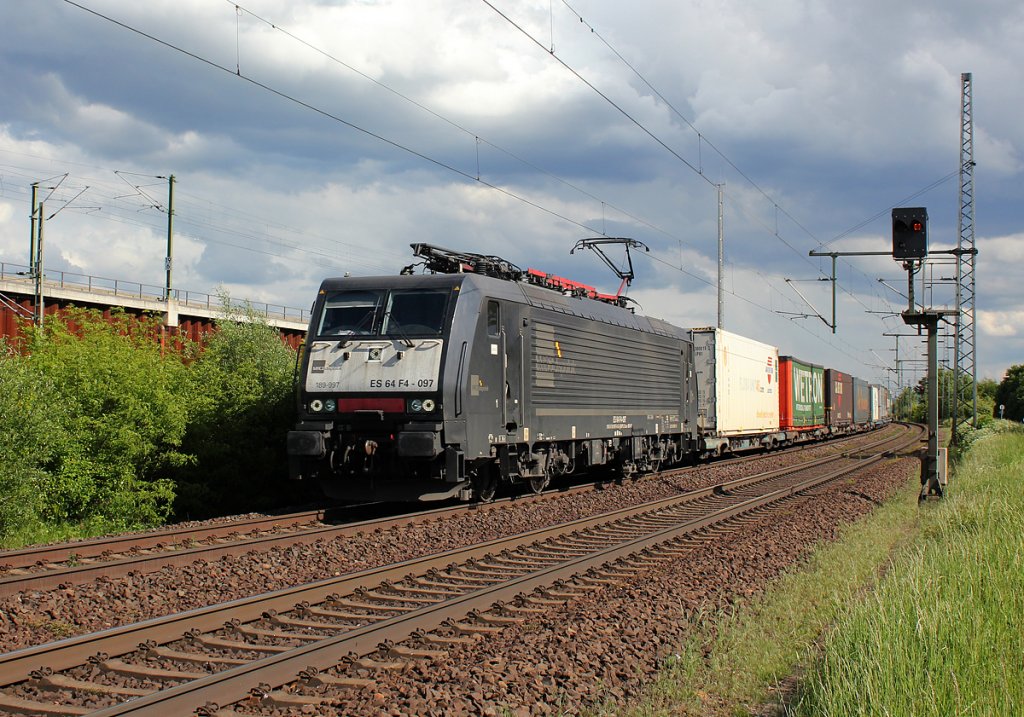 189 997 / ES 64 F4-097 in Porz Wahn am 24.05.2013