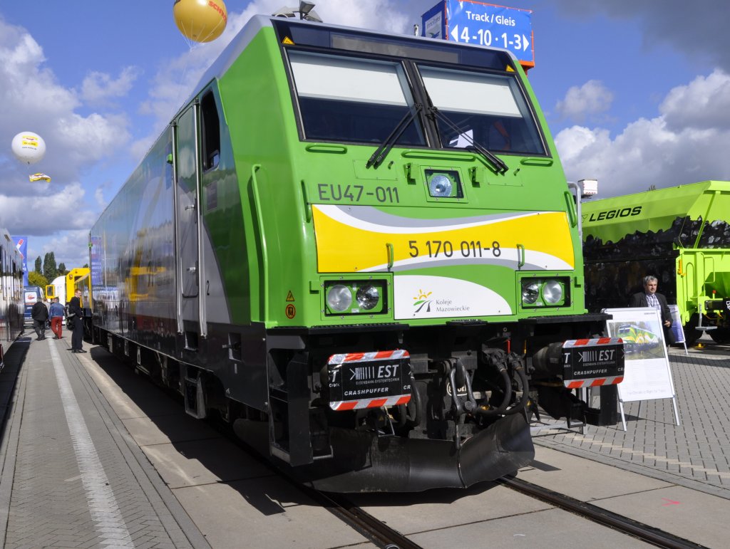 19.09.12 InnoTrans Berlin ; eine TRAXX P160 fr DC 3kV