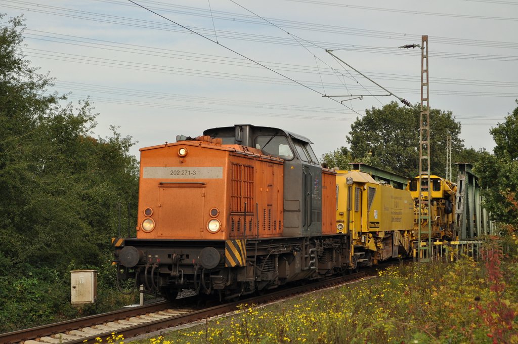 202 271 am 04.10.2010 im Bahnhof Friedrichsfeld