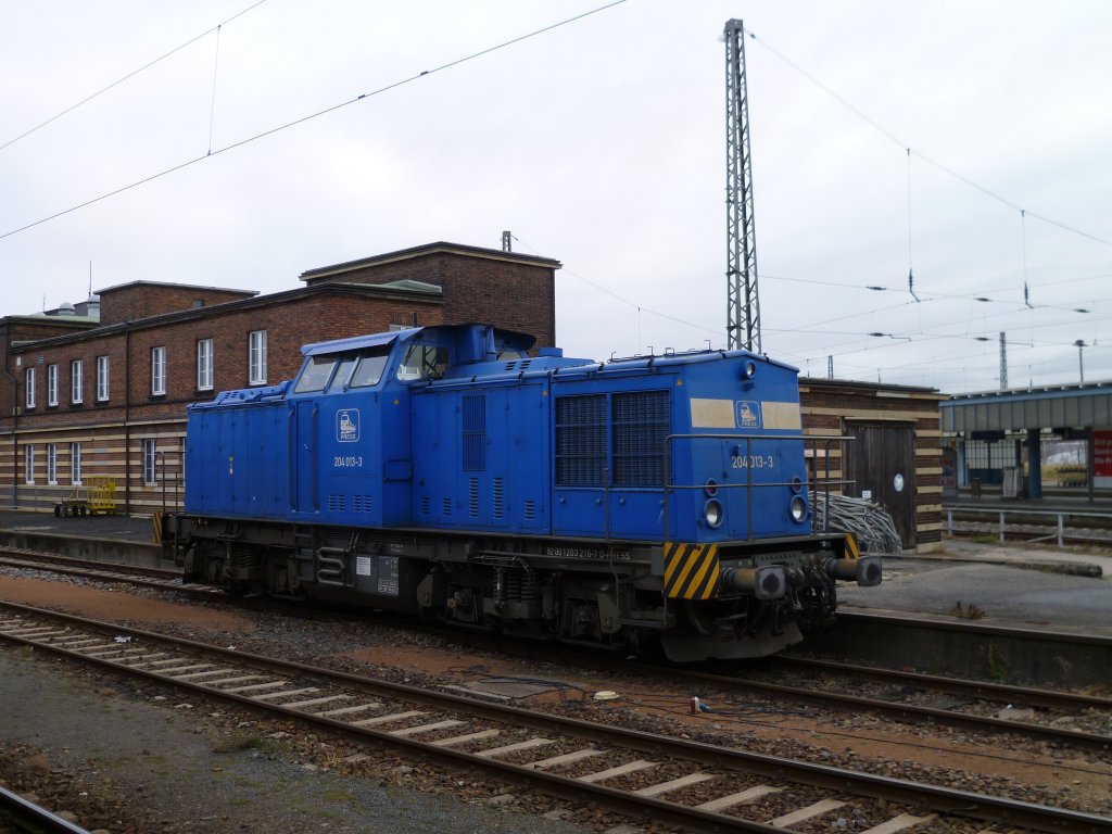 204 013-3 stand am 26.12.11 im Hbf Zwickau/Sachs.