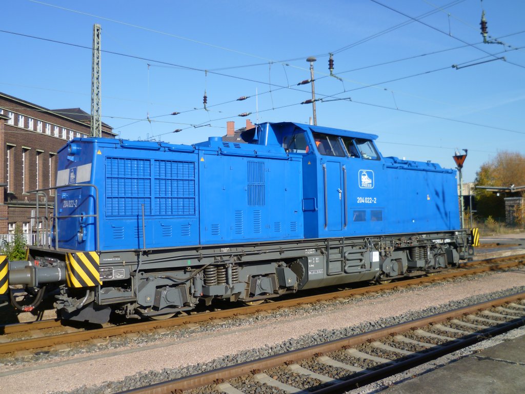 204 022-2 steht am mittag,des 13.11.11 in Zwickau Hbf. Foto entstand vom Bahnsteig 7!!

