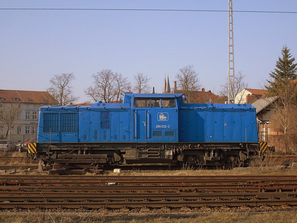 204 022 stand am 29.03.2011 in Stendal.

