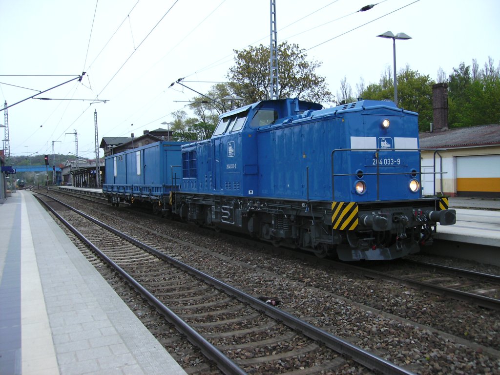 204 033 am 14.Mai 2010 vor der Abfahrt in Bergen/R�gen nach Putbus.