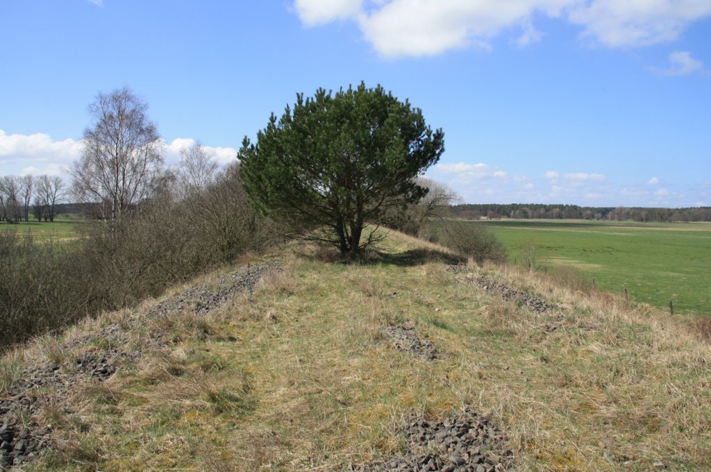20.4.2013 Ducherow - Swinemnde ca. bei km 185.5 Blickrichtung Stolpe (Usedom)