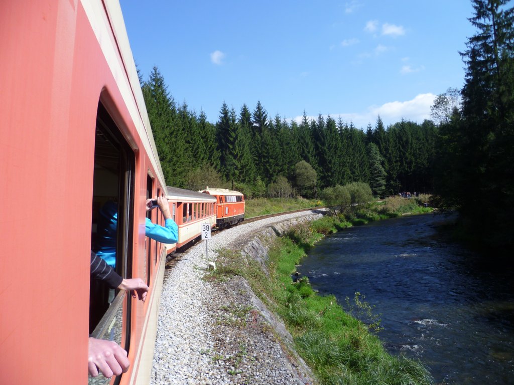 2043 mit Schlieren auf den Weg nach Aigen Schlägl