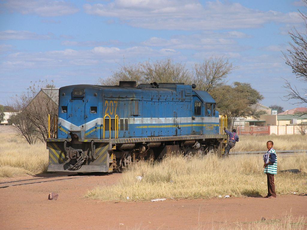 207 auf die Wendeschleife in Gobabis am 7-7-2010.