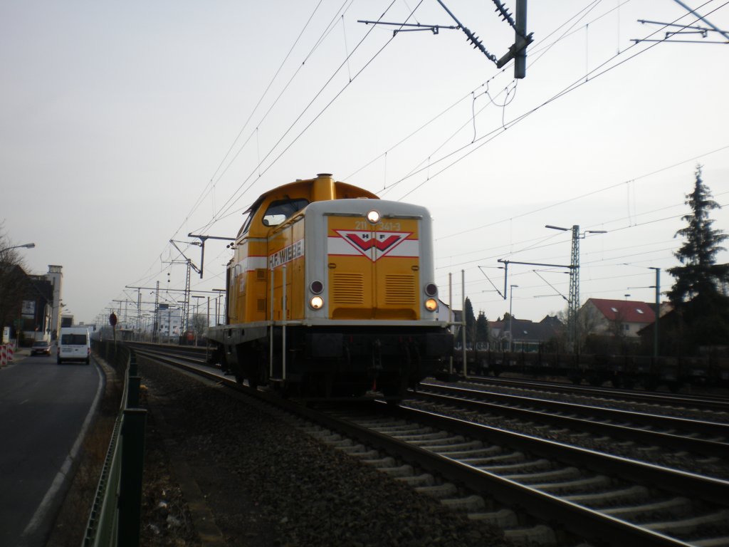 211 341 von der Firma Wiebe fhrt am 17.03.2010 durch Butzbach