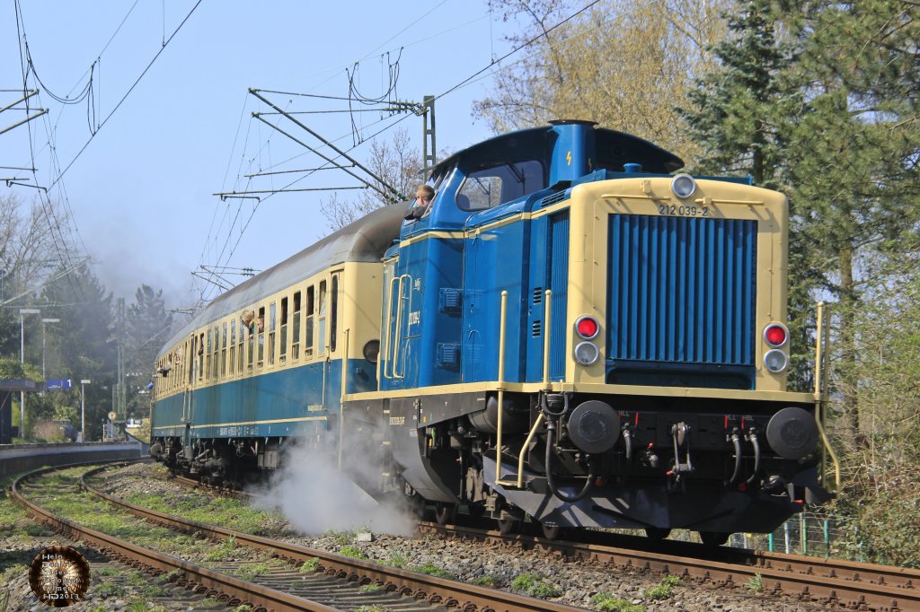 212 039-2 Railflex am Schluss des Zuges in Essen Horst.