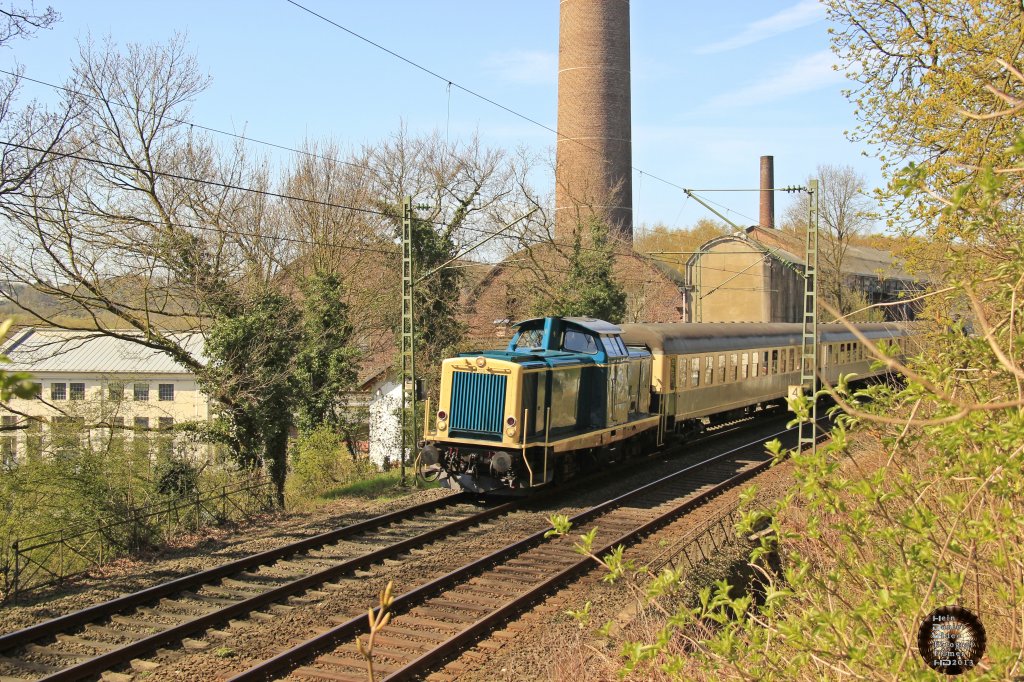 212 039-2 Railflex mit Pendelzug in Essen Horst, April 2013.