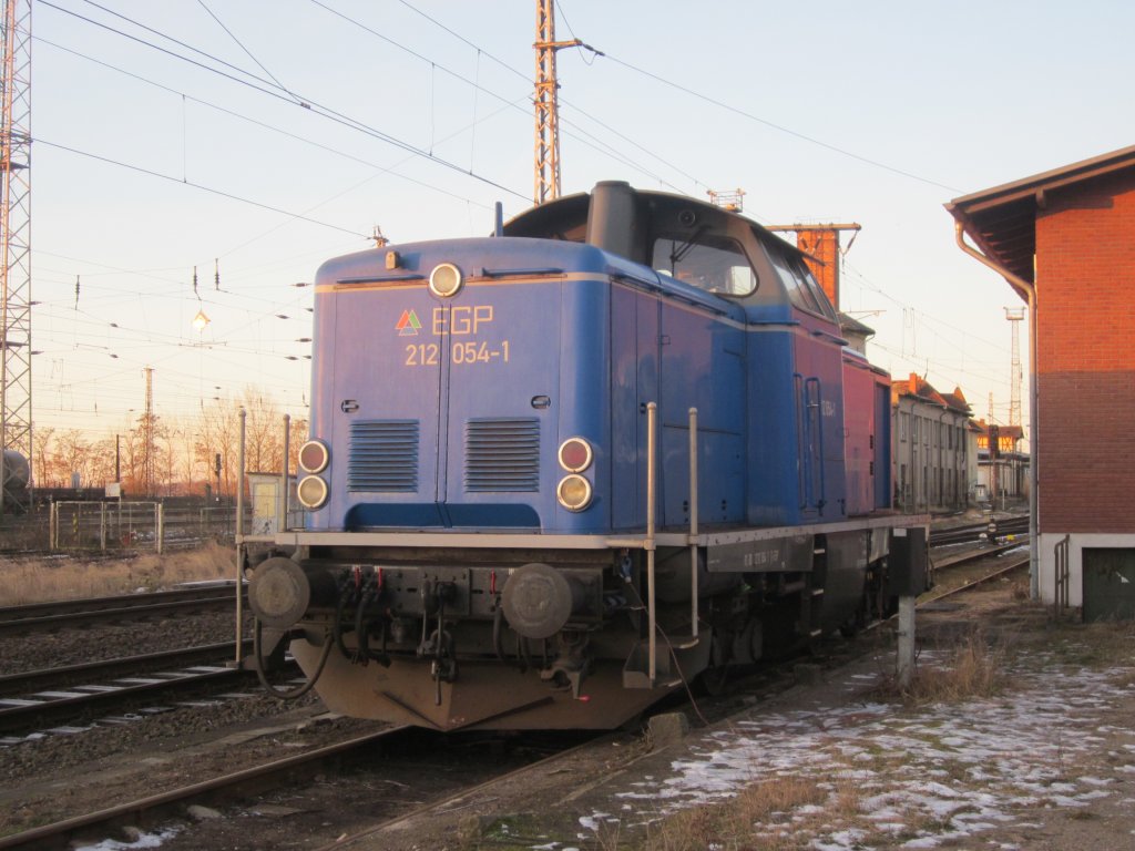 212 054 in Bad Kleinen am 16.2.2012