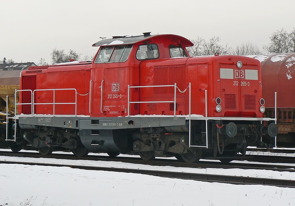 212 265-3 , abgestellt in Kln Kalk am 01.02.2010 (ffentl. zugnglich)