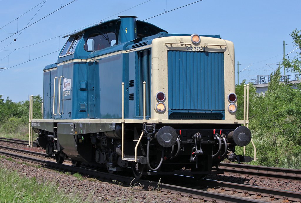 212 376-8 der Aggerbahn Lz in Porz Wahn am 23.05.2011 