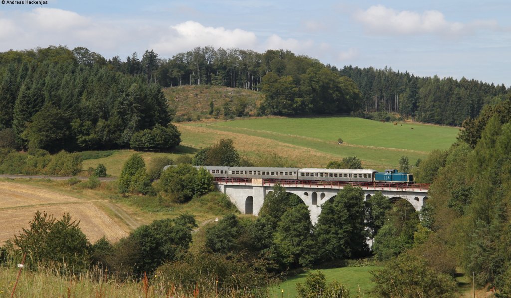 212 376-8 mit ihrem Sonderzug nach Korbach bei Rhena 2.9.12