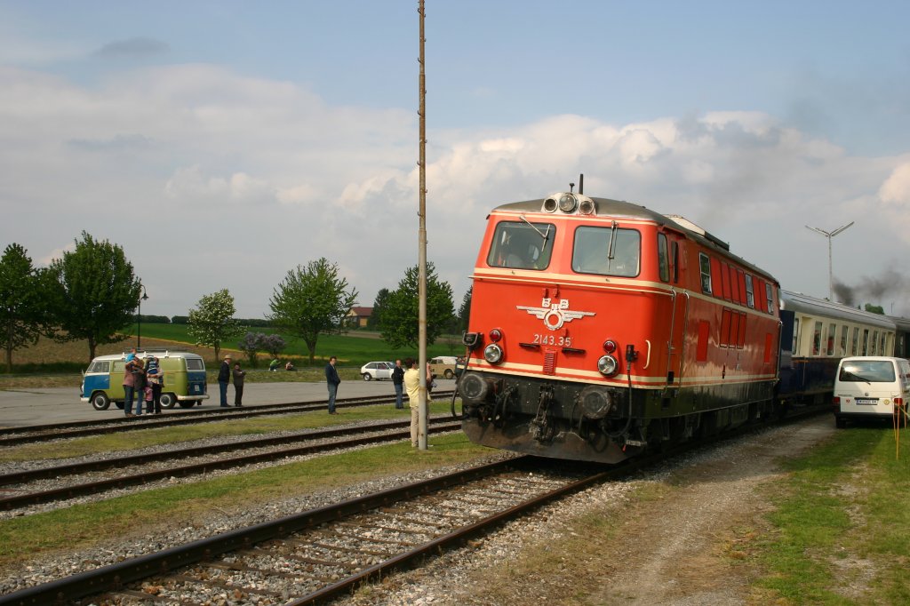2143.35 bei Ausfahrt aus Ernstbrunn 1.5.2011