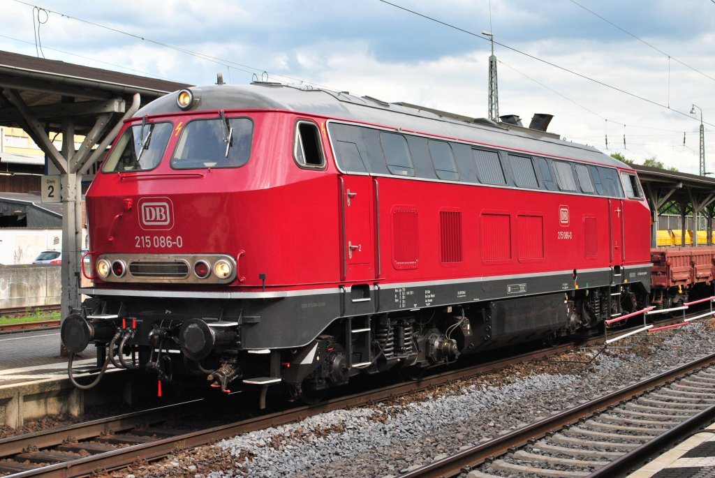 215 086 bei Gleisbauarbeiten in Bonn-Beuel am 23.06.12!