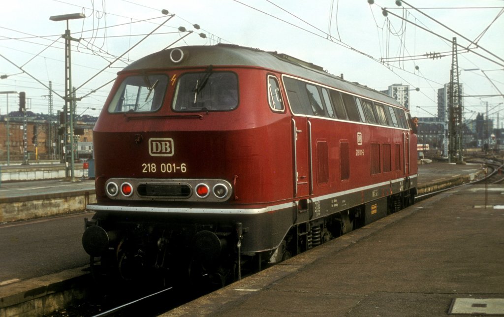 218 001  Stuttgart Hbf  12.09.79