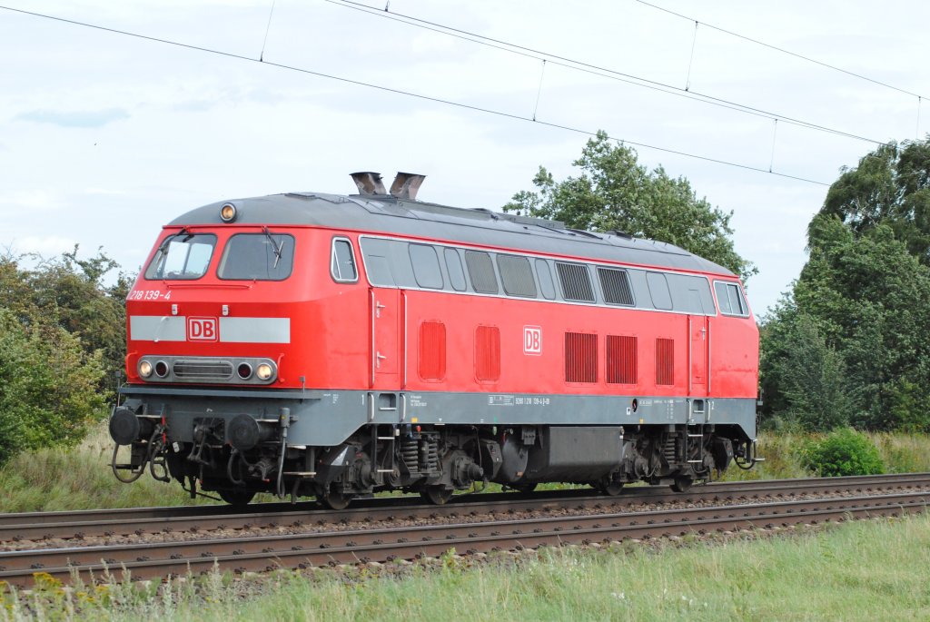 218 139-9 am 11.08.2011 bei Woltorf