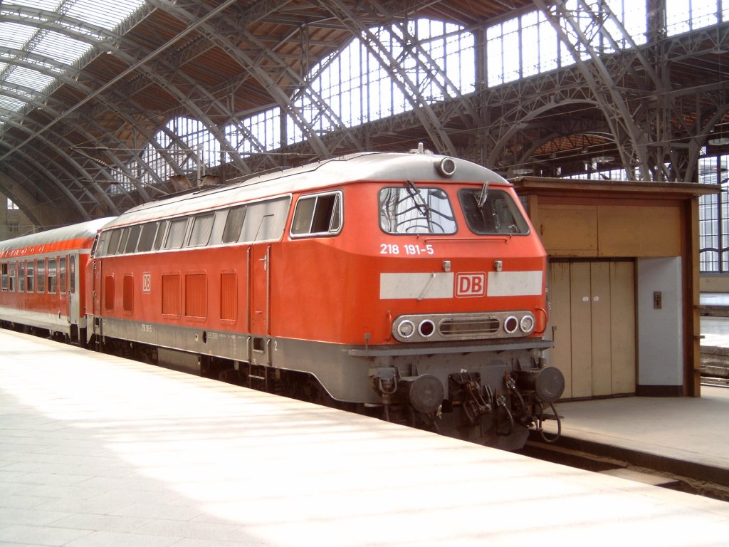 218 191 - Leipzig-Hbf am 18.06.2003
 