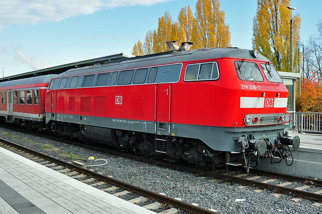 218 208-7 im Bf Euskirchen - 31.10.2011