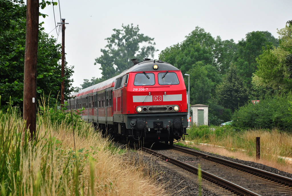 218 208-7 von Euskirchen nach Bonn bei Odendorf - 04.07.2011