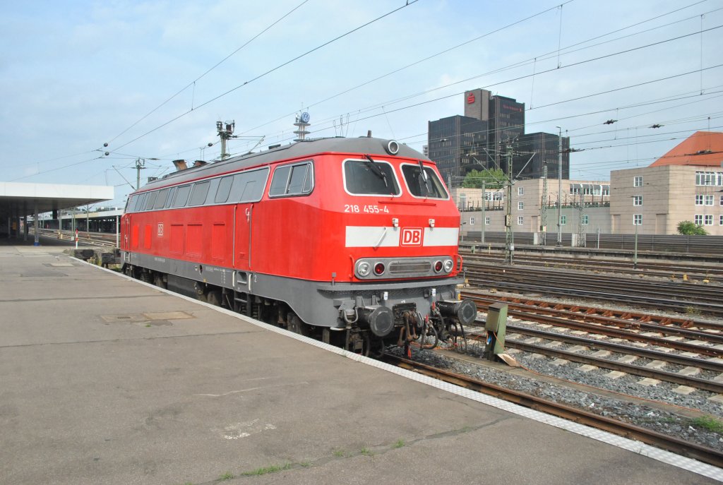 218 455-4, am 12.09.2010 in Hannover HBF.