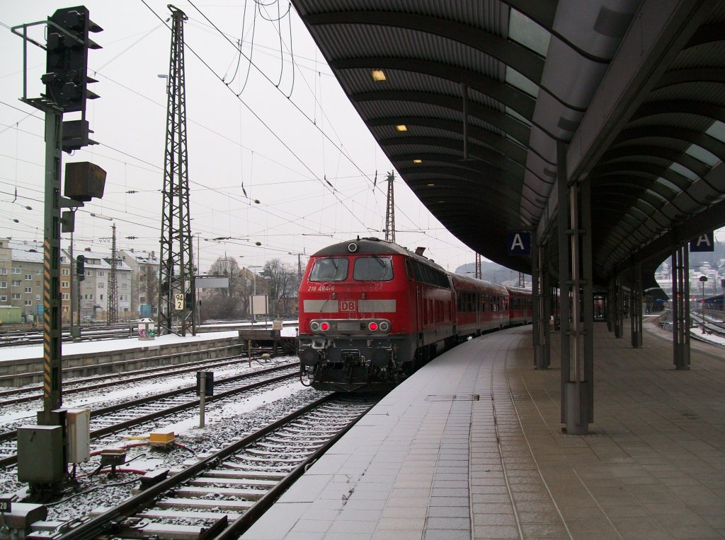 218 464-6, Ulm Hbf, 19.12.09