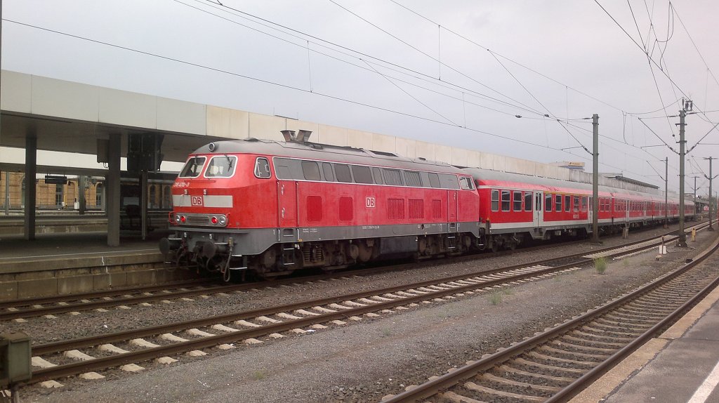 218 470 in Hannover HBF am 13.08.2011.