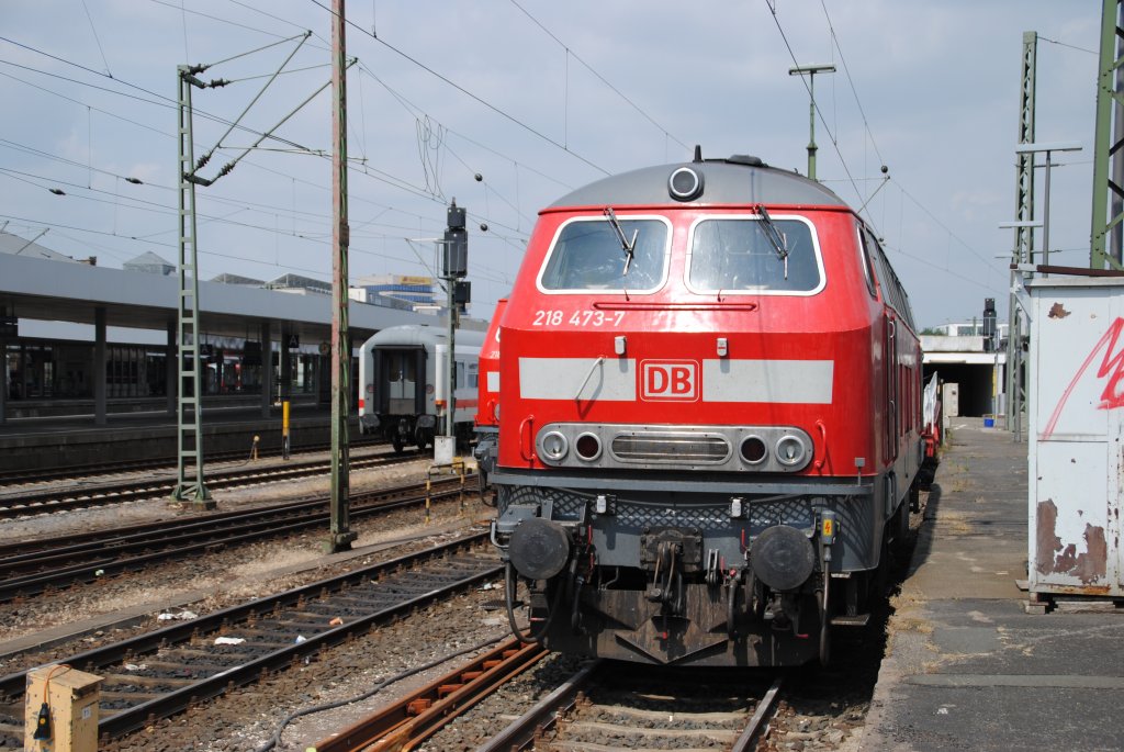 218 473-7 in Hannover HBF am 30.06.10.