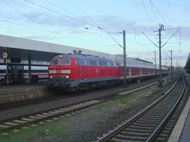 218 474 in Hannover HBF. 12.9.2012