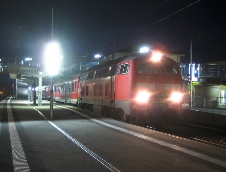 218 478-6 am 12. Dezember 2009 in Sinsheim (Elsenz)