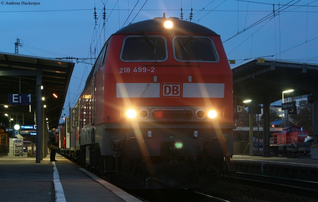 218 4992 mit dem RE 22315 (RottweilNeustadt(Schwarzw) in Villingen 27