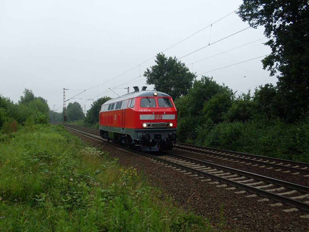 218 812 in Hannover Limmer die Lok kam hchtswarscheinlich aus Bremen.