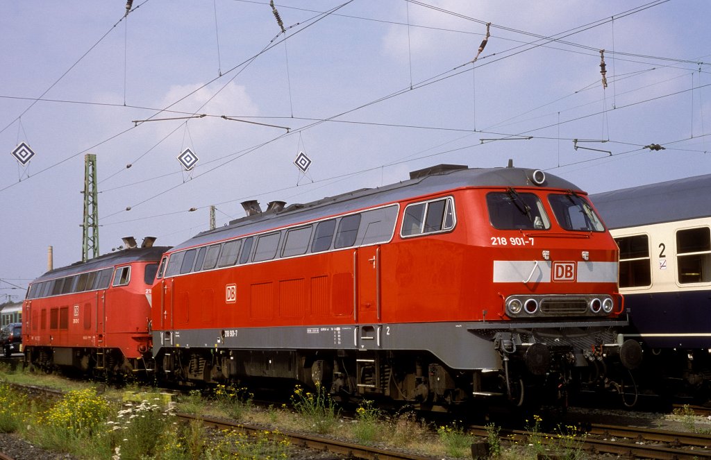 218 901 + 218 121  Hildesheim  12.08.00