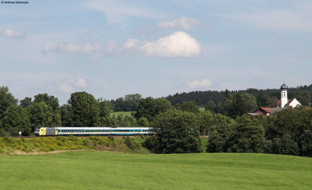 223 007-6 mit dem ALX84148 (Mnchen Hbf-Lindau Hbf) bei Maria Thann 12.8.11