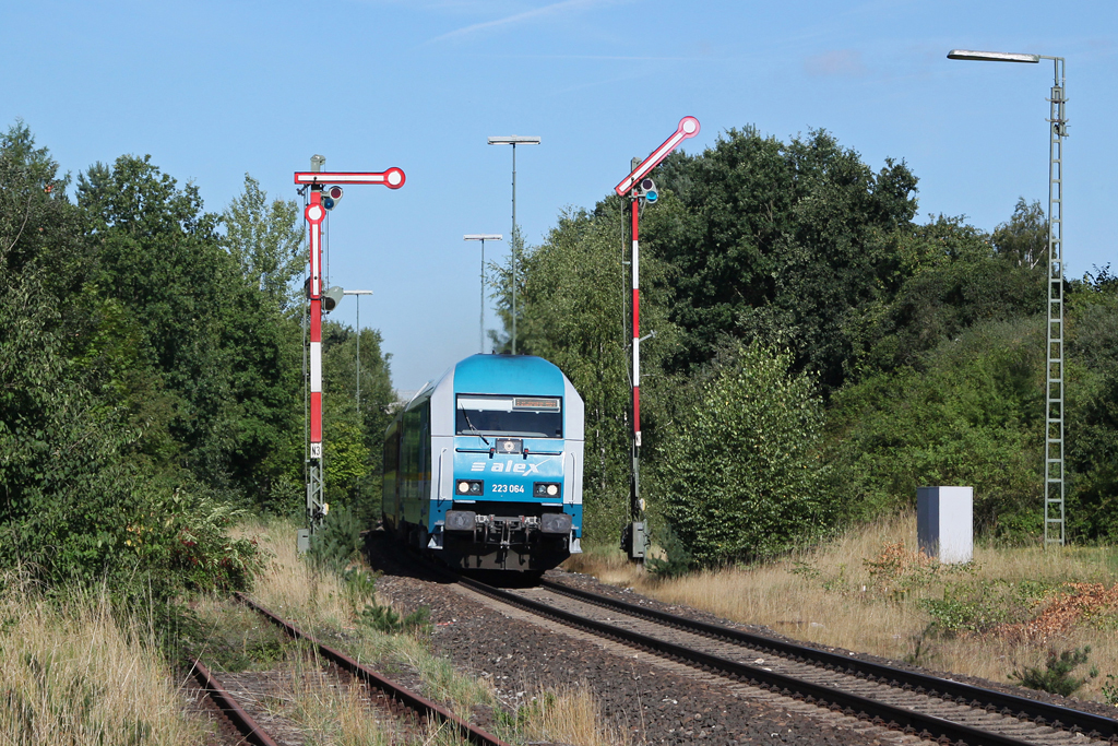 223 064 am 12.08.2012 in Hiltersdorf.