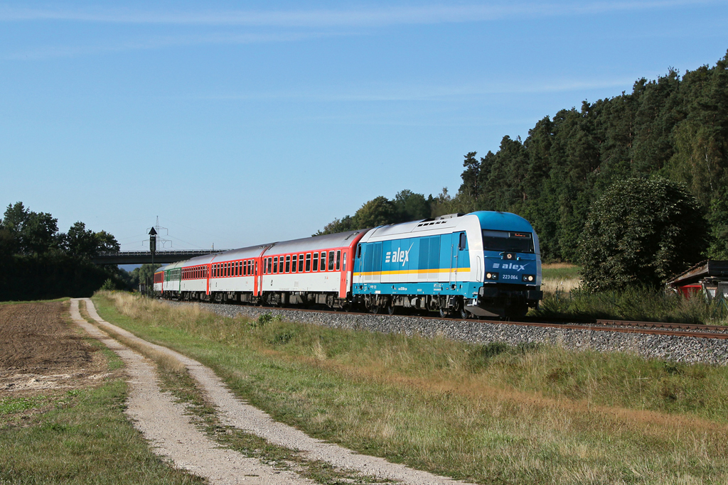223 064 mit Alex 350 am 12.08.2012 in Richt bei Irrenlohe.