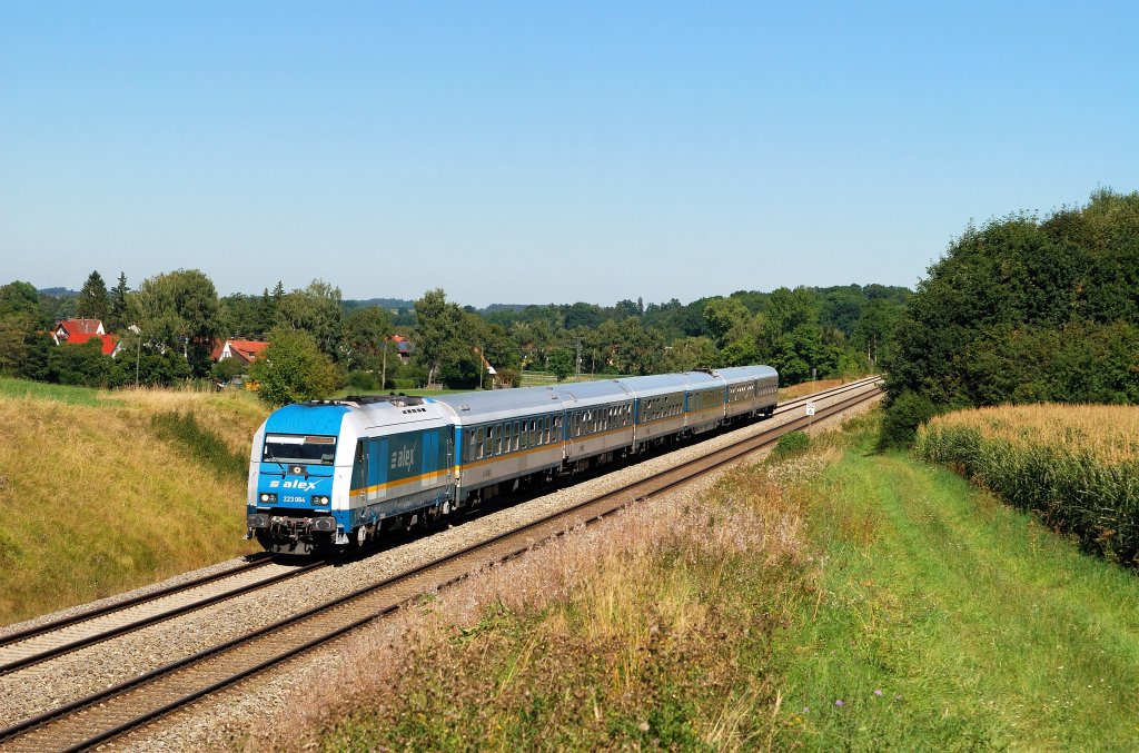 223 064 mit Alx 84150 bei Epfenhausen (19.08.2012)