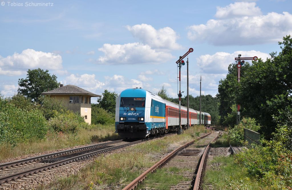 223 064 mit DLr92282 am 12.08.2012 in Hiltersdorf
