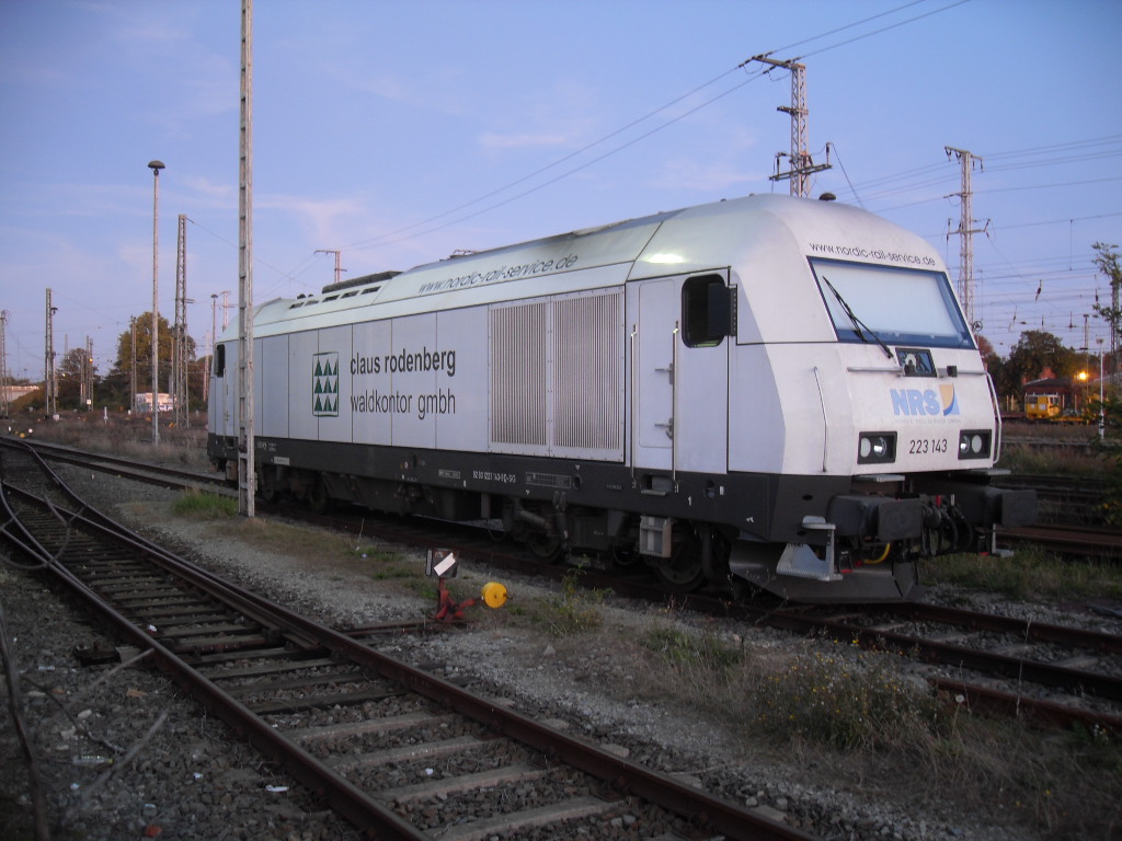 223 143 der NRS stand am 29.09.2011 in Stendal.
