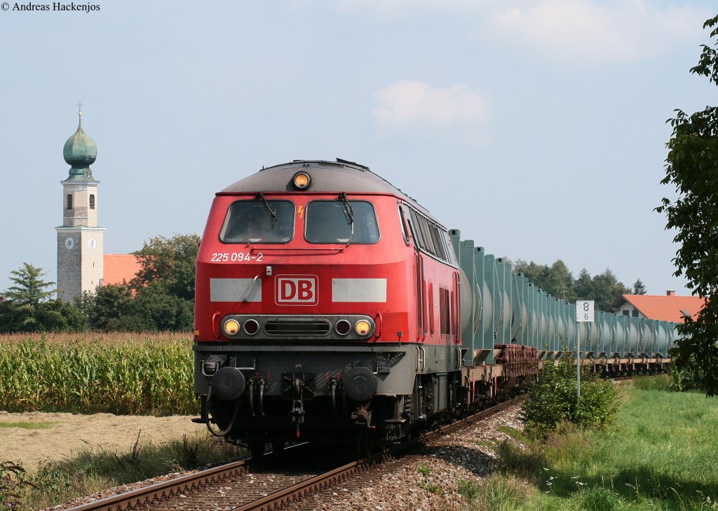 225 094-2 mit dem 56516 (Kastl (Oberbay)-Mhldorf(Oberbay) bei Heiligenstatt 28.8.09